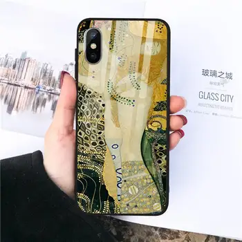 Bučinys Gustavo Gustav Klimt bučinys, Telefono dėklas Grūdintas stiklas iphone 11 12 PRO MAX X XS XR 5C 6 6S 7 8 plius