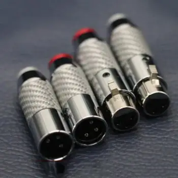 Colleimage Hi-End 3 Pin Anglies Pluošto, XLR plug Mikrofonas Hifi Garso XLR 3 kaiščių Jungtis RCA Adapteris Siųstuvas