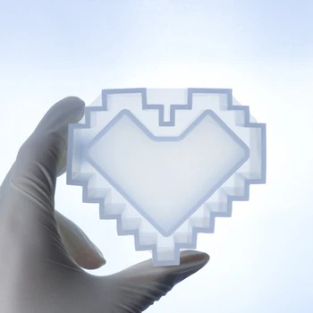 Crystal Epoksidinės Dervos Pelėsių Meilės Širdies Formos talpinimo Liejimo Silikono Forma 
