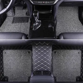Custom Dvigubo Sluoksnio automobilio grindų kilimėliai Mazda Visi Modeliai mazda 3 5 6 8 CX-5 CX-7 MX-5 CX-9 CX-4 atenza automobilių stilius car accessories