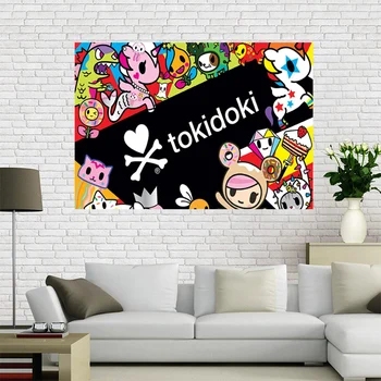 Custom Tokidoki Animacinių Filmų, Plakatų Sienos Kambarį Meno Plakatas Apdailos Drobė Audinys Audinys Meno Be Rėmelio Morden Spausdinti Sienos
