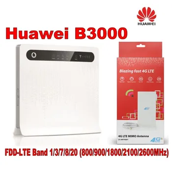 Daug 2vnt Vodafone B3000(Huawei B593s-22) LTE 4G Belaidžio MEZON Maršrutizatorius paramos FDD800/900/1800/2100/2600Mhz plus su 4g antena