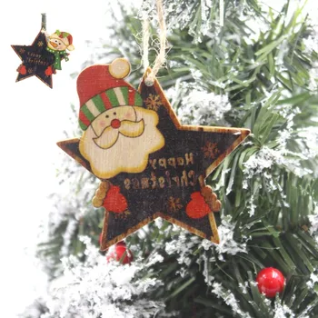 Dekoracijos Vaikams Dovanų Dropship Kalėdų Medines Pakabas Kabinti Durų Ornamentai, Medžio Amatai Kalėdų Eglučių Papuošalai Kalėdų