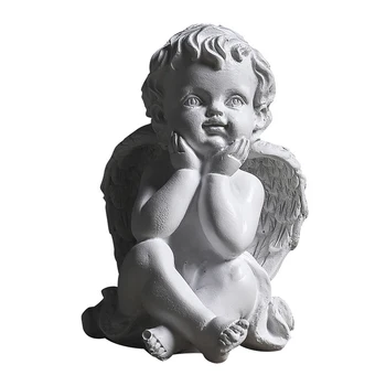 Derliaus Figūrėlės Angel Baby Statula Miniatiūriniai Modelis Figūrėlės Namų Puošybai Puošyba Vestuvių Dekoro Amatų Gimtadienio Dovana