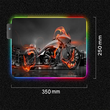 Didelis Pelės Mygtukai RGB 900x400mm Motociklo Custom Design neslidus Lockedge Kompiuteris LED Žaidimas LOL CSGO Labiausiai Tvirtos Pelės Mygtukai XxL