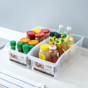 Didelis Šaldytuvas Maisto Išsaugojimo Box Skaidri Maisto Produktų Laikymo Dėžutė Virtuvė, Plastikiniai Saugojimo Dėžutė