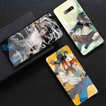 Dievas vidurinės Mokyklos anime Telefono dėklas Grūdintas stiklas Samsung S6 S7 krašto S8 S9 S10 e plius note8 9 10 pro