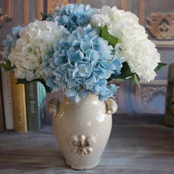 Dirbtinių gėlių spalvinga dekoratyvinė už vestuves prabanga dirbtinis Hydrangea 