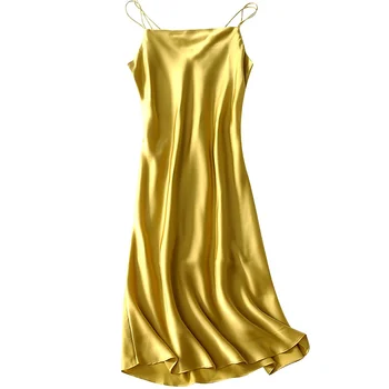 Drabužiai Moterims, Vasaros Suknelė 2020 Elegantiškas, Seksualus Nekilnojamojo Šilko Suknelės Ponios Derliaus Paplūdimio Vakare Šalis Suknelės Korėjos Ilgai Vestidos W