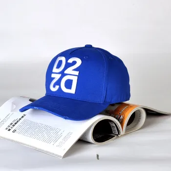 Dsq prekės skrybėlę vyrų Beisbolo Kepurės, medvilnės DSQ Raidžių unisex Reguliuojamas Beisbolo Kepurės Aukštos Kokybės D2 Logotipas juoda kepurė vyrams