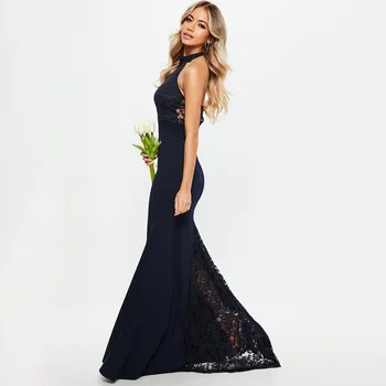 Ebay, amazon karšto stiliaus pakabinti tarpvalstybinių suknelė seksualus kaklo backless nėrinių vestuvių suknelės, ilga suknelė