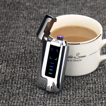 Elektroninių Flameless Lengvesni USB Įkrovimo Lengvesni Rūkymo Įrankiai kūrybos vyrų pirštų Atspaudų touch 