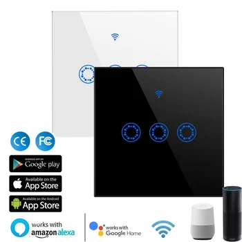 Europos Standartas, Smart WIFI Touch Jungiklis Su Alexa 