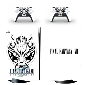 Final Fantasy PS5 Digital Edition Odos Lipdukas, Decal Padengti 5 PlayStation Konsolės ir 2 Kontroleriai PS5 Odos, Vinilo Įklijos