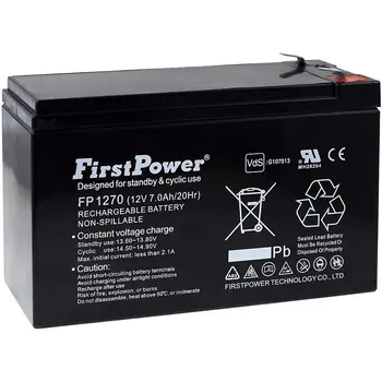 FirstPower GELIO baterijos UPS APC Back-UPS BK350EI 7Ah 12V