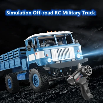 Full Metal Kūno 4WD RC Karinių Sunkvežimių Stiprus Sukimo momentas 45 laipsnių Nuolydžio Laipiojimo 3KG krovinių Vežimas LED Žibintai Elektros RC Modelis