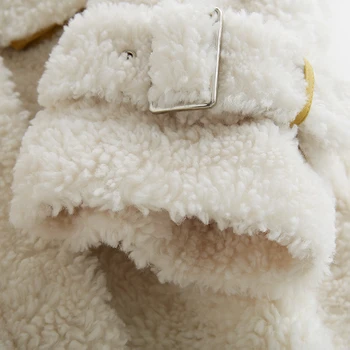 Fur Real Kailis Vilnos Striukė Korėjos Avių Shearling Rudens Ir Žiemos Paltai Moterims Drabužių 2020 M., Moterų Topai Abrigo Mujer B19f36063