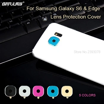 Galinio vaizdo Kamera Raštas Ratas, Dangtis Atveju, Samsung Galaxy S6 / S6 edge / S7 / S7 krašto Objektyvas Metalo Apsauginis Žiedas Guard