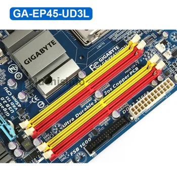 Gigabyte GA-EP45-UD3L EP45-UD3L Plokštė LGA 775 DDR2 Darbalaukio Mainboard EP45-UD3L P45 UD3L 5 PCI-E) Kasyba Miner Restauruotas