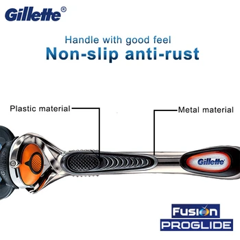 Gillette Fusion 5 Proglide Barzdaskutė Skustuvas Vyrams Skutimosi Mašina Kasetės Barzda Įrankiai Shavette Su Replacebale Peiliukai