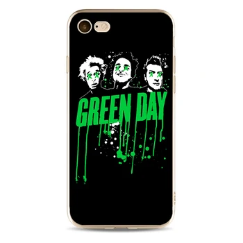 Green Day Padengti aukštos kokybės Minkšto Silikono 2018 TPU Telefono dėklas, Skirtas iPhone 5 5C 5S SE X 6, 6S 6plus 7 7plus 8 8plus