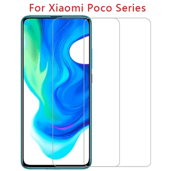 Grūdintas stiklas xiaomi Poco F2 pro M2 X2 X3 C3 mi žaisti Pocophone F1 Stiklo išmaniojo telefono apsauginė plėvelė telefono screen protector