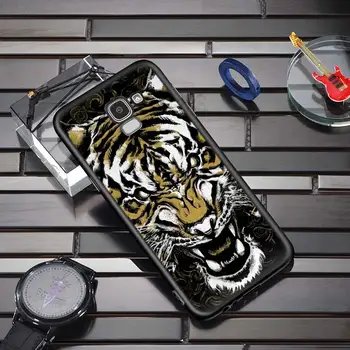 Gyvūnų Tigras Meno Samsung Galaxy J2 j3 skyrius J4 Core J5 J6 J7 J8 Prime duo Plus 2018 M. 2016 m. 2017 Silikono Telefono Dangtelį