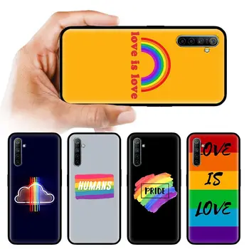 Gėjų, Lesbiečių LGBT Vaivorykštė Pasididžiavimas Telefoną Atveju Realme C3 C11 V3 5i 6 6S 7 7i X2 X3 X7 X50 Pro X3 SuperZoom XT galinis Dangtelis Coqua