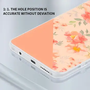 Gėlių, Rožės Permatomas Atveju Xiaomi Redmi Pastaba 9S 8 9 8T 7 9A 7A 8A 6A K30 Pro Matinis Silikonas Telefono Dangtelį Maišeliu