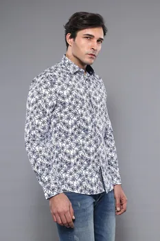Gėlės Puošia Ilgomis Rankovėmis Men 'S Shirt Unimart Parduotuvė | Wessi