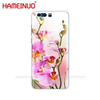 HAMEINUO Orchidėjų Žiedų Spalvinga Padengti telefoną Atveju Huawei Honor 10 V10 4A 5A 6A 7A 6C 6X 7X 8 9 LITE