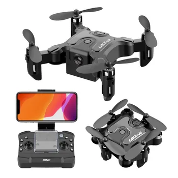 HD Oro Mini Drone WiFi Nuotolinio Valdymo 4K Lankstymo Drone USB Quadcopter Žaislai Lėktuvo Žaislas aerofotografija Juoda