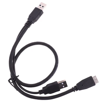 HDD USB 3.0 A Tipo į Micro B Y Laidas Duomenų Laidas Išorės Mobile Kietasis Diskas Disko Duomenų Kabeliai