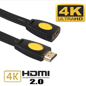 HDMI Vyrų ir Moterų Kabelio Jungties Adapteris Uosto 1080P HDTV Pratęsimo 0,5 M 1M 1,8 M 3M 5M