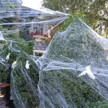 Helovinas voratinklyje Papuošalai su 60 Plastikiniai Netikras Voras Šalies Prekių Scenos Rekvizitą Patalpų vidaus Lauko Apdaila