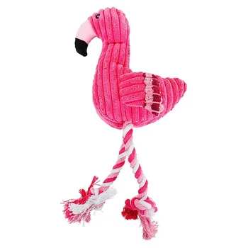 Hot Dog Žaislų Rožinės Spalvos Įdaryti Rėkia Minkštas Flamingo Mažų Didelių Šunų Garso Mažylių Žaislas Pliušinis Girgždėti Flamingas Augintiniai Žaislai