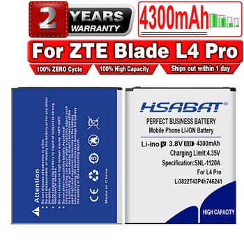 HSABAT 4300mAh Li3822T43P4h746241 Baterija ZTE Blade L4 Pro / TWM Nuostabi X3s Ličio-jonų polimerų baterija