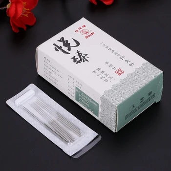 Hwato Akupunktūra Vienkartiniai Adatų aplikatorius baltymus masažas plieno rankena medicina, akupunktūra 5 dėžutės * 100 vnt/dėžutėje