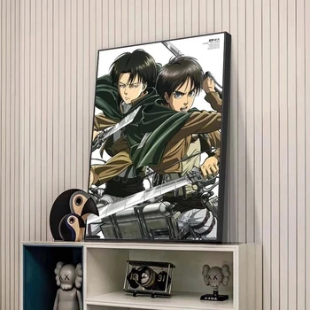Išpuolis Titan Drobės Tapybos Klasikinis Japonų Anime Spausdinimo ir Plakato Cuadros Sienos Meno Nuotrauką Kambarį Namo Apdaila