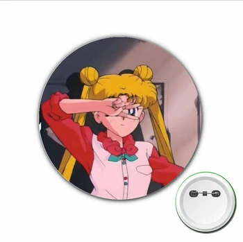 Japonijos anime Sailor Moon Cosplay Ženklelis Animacinių filmų Sagės Smeigtukai už Kuprinės, krepšiai Emblemos Mygtuką Drabužių Priedai