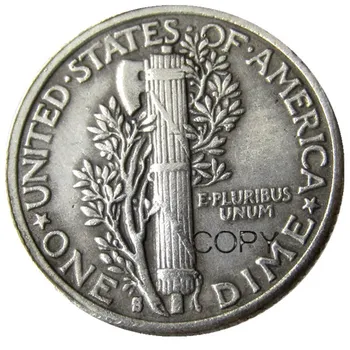 JAV Gyvsidabrio Bulvarinis 1917 P/S/D Sidabro Padengtą Kopijuoti Monetas