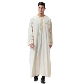 Jubba Thobe islamo apranga vyrams caftan skraiste musulmonų vyrų drabužiai suknelė islamas