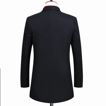 Kailis Kašmyras vyrų vidutinio ilgio kostiumas apykaklės vidurio amžiaus vilnoniai audiniai verslo laisvalaikio rudenį, žiemą 2020 vilnonis paltas