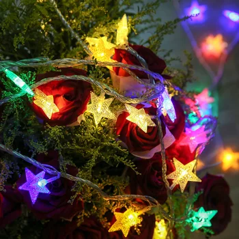 Kalėdinė Dekoracija Namuose Star Led Šviesos Eilutę Kalėdų Medžio Apdaila Kalėdų Žvaigždė Dekoro Linksmų Kalėdų Papuošalai Navidad