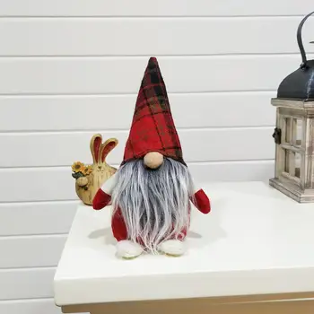 Kalėdinė Dekoracija Susieta Barzda Gnome Rankų darbo Kalėdų Santa Tomte Pliušinis Lėlės švedijos figūrėlės Kalėdų Elf Metų Šalis zh1