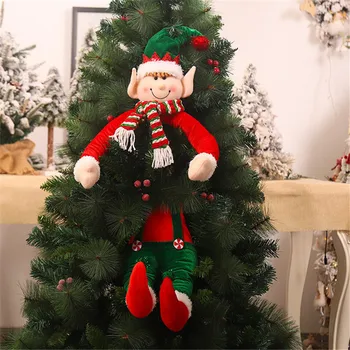 Kalėdų Eglutės papuošalus Kalėdų Senelio Lėlės Elf Apkabinti Medį Holiday Home Shopping Mall Apdailos prekių Pliušiniai Žaislai
