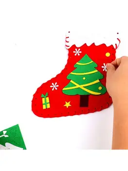 Kalėdų vaikų rankų darbo kojinės A2UB