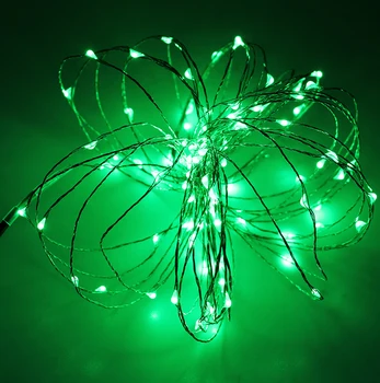 Kalėdų žiburiai 8 Spalvų 10m 100 LED Vario Viela, LED Styginių Šviesos Žvaigždžių Žiburiai+Maitinimo Adapteris (JK,JAV,ES,AS Plug) atostogų žiburiai
