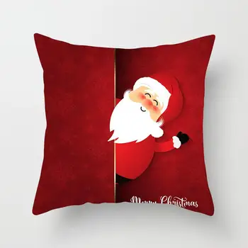 Karšto 2020 Kalėdų Dekoratyviniai pagalvių Užvalkalai Poliesteris Linksmų Kalėdų Mesti Pagalvės užvalkalą Dangtelį, Santa Claus Briedžių Užvalkalas ZT05