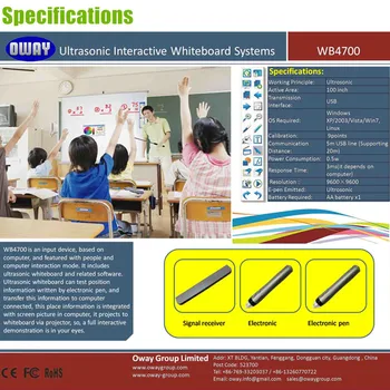 Kinija Tiekėjas aukštos kokybės Smart Utrasound elektroninių interaktyvia lenta IWB švietimo tarybos ping